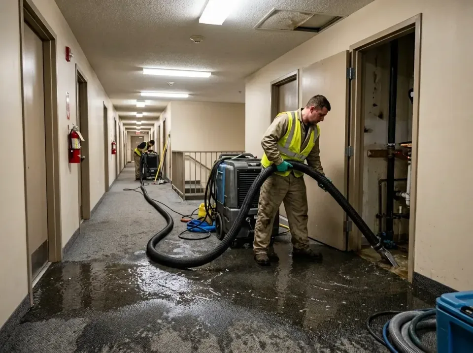 multi-unit-apartment-hallway-f-005 — frequently asked questions, Emergency Burst Pipe Water Extraction & Removal in Bound Br…